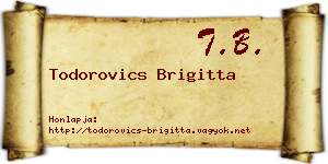 Todorovics Brigitta névjegykártya