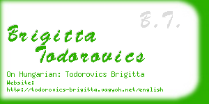 brigitta todorovics business card